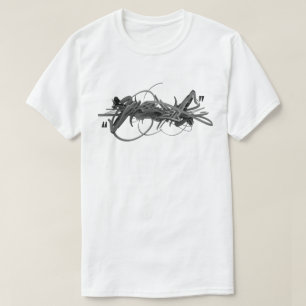 Arrangerad gradvis skjortadesign för grafitti t shirt