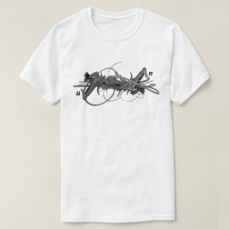 Arrangerad gradvis skjortadesign för grafitti t t shirt