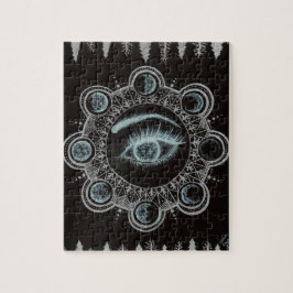 Arrangerar gradvis av måneögat pussel