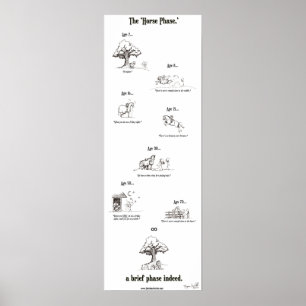 "Arrangerar gradvis hästen" affischen Poster