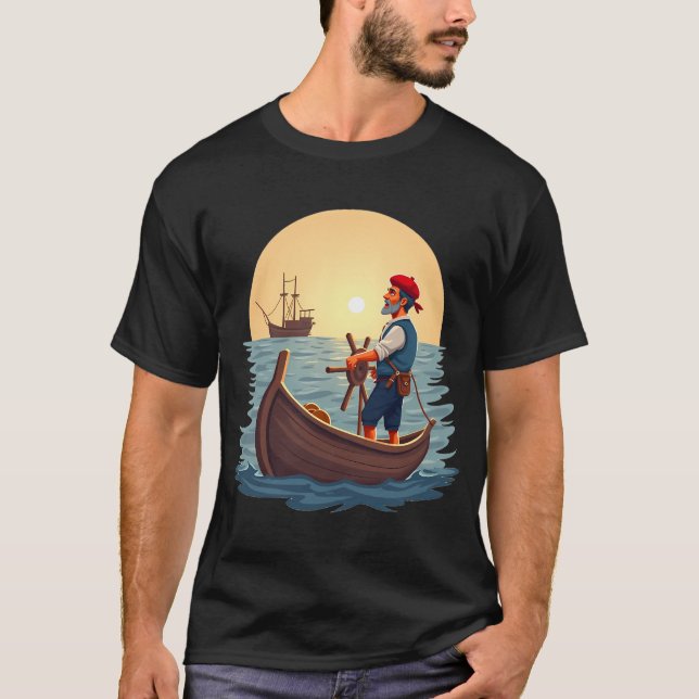Arrantzale Baskisk Fiskare â€” Baskien Des T Shirt (Framsida)