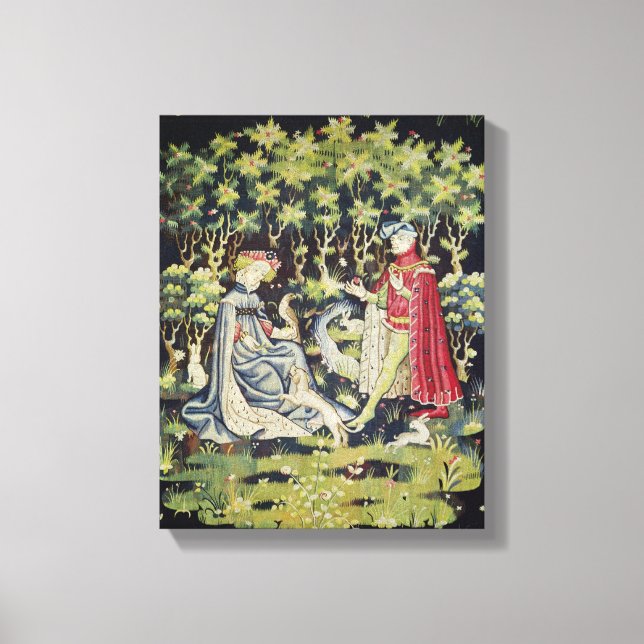 Arras Tapestry, Hjärterbjudande Canvastryck (Framsida)