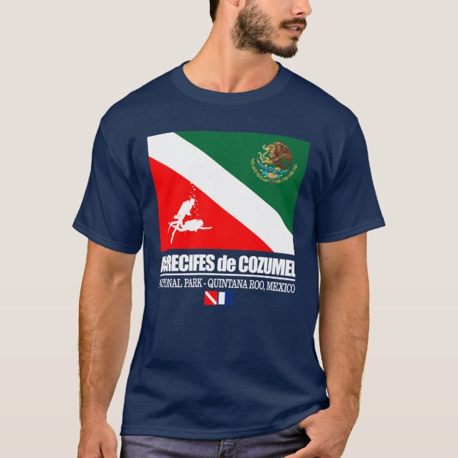 Arrecifes de Cozumel (sq) T Shirt (Framsida)