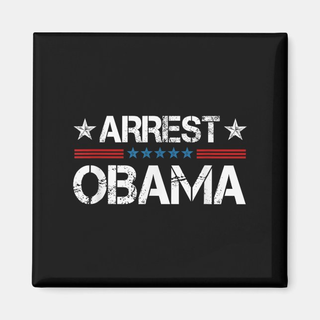 Arrest Obama 2025 Magnet (Framsidan)