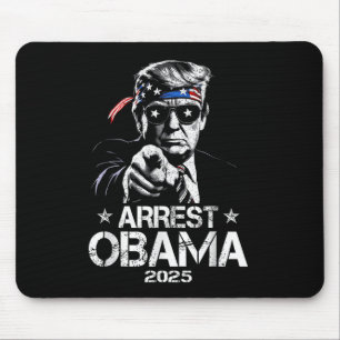 Arrest Obama 2025 USA flagga Design För manar kvin Musmatta