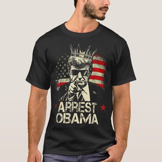 Arrest Obama T Shirt (Framsida)