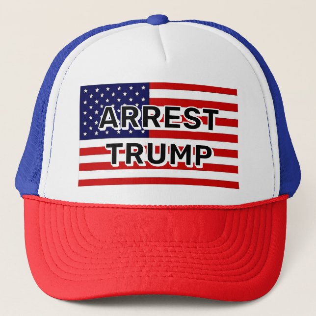ARREST TRUMP (du kan ändra ord) Keps (Framsida)
