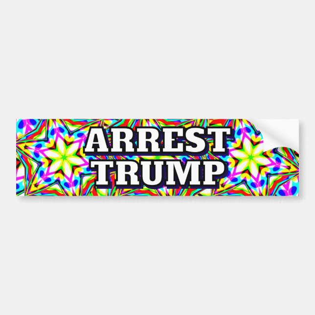 ARREST TRUMP (you may change the words) Bildekal (Framsidan)