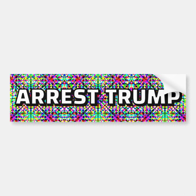 ARREST TRUMP (you may change the words) Bildekal (Framsidan)