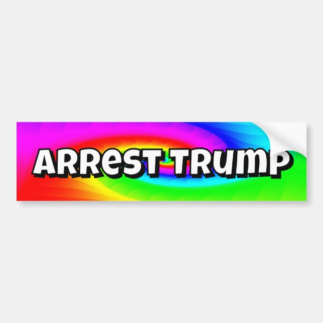Arrest Trump (you may change the words) Bildekal (Framsidan)