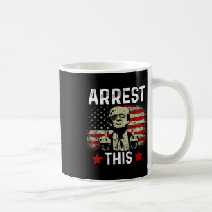 Arrestera denna trump 2024 dömde Felon Trump Arres Kaffemugg