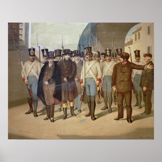 Arresteringen av Carbonari Poster (Framsidan)