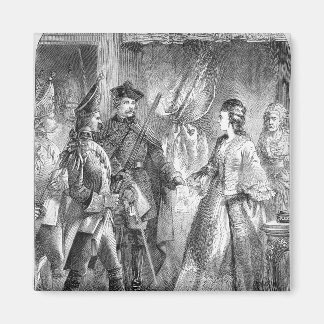 Arresteringen av Caroline Matilda Magnet (Framsidan)