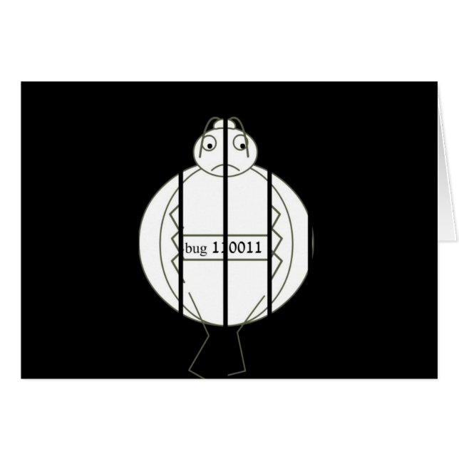 Arrestkryp Hälsningskort (Framsidan Horizontal)