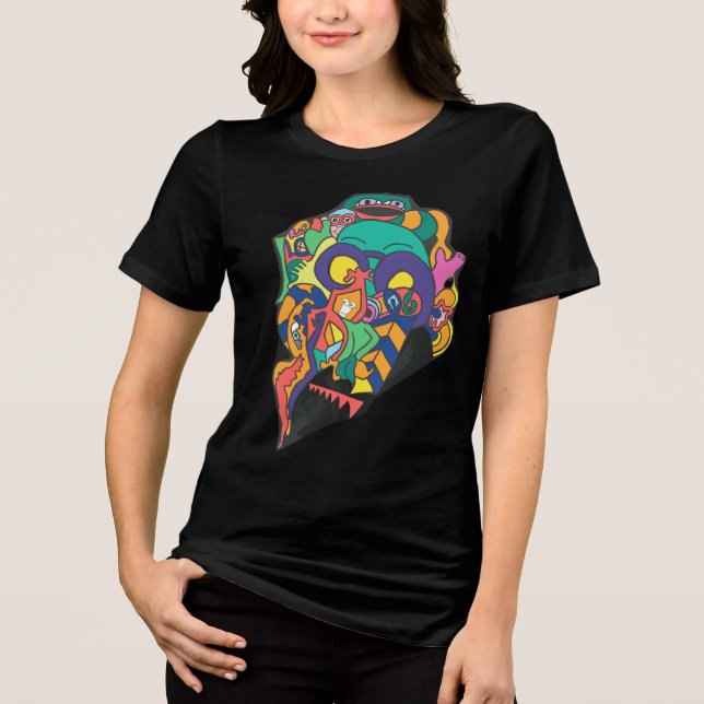 Ärrigt ansikte t shirt (Framsida)