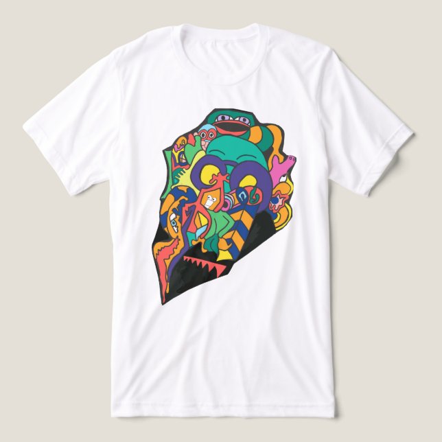 Ärrigt Ansikte T Shirt (Design Framsida)