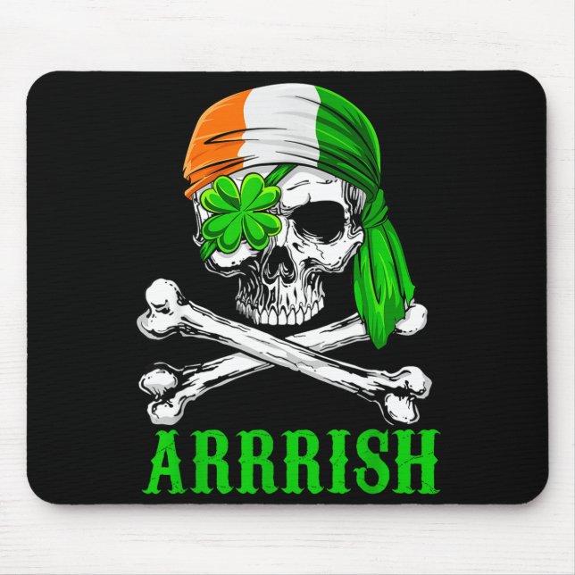 Arrish Irish Rate Skull St Patricks Day Clover Gif Musmatta (Framsidan)