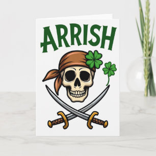 Arrish Pirat Irländskt Kort