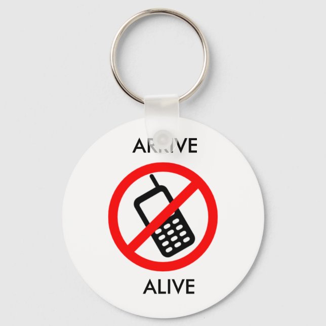 ARRIVE ALIVE KEYCHAIN NYCKELRING (Framsida)