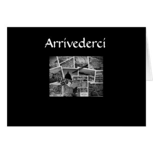 ’ARRIVEDERCI, CIAO, BUON BIAGGIO’ ITALIAN STIL HÄLSNINGSKORT