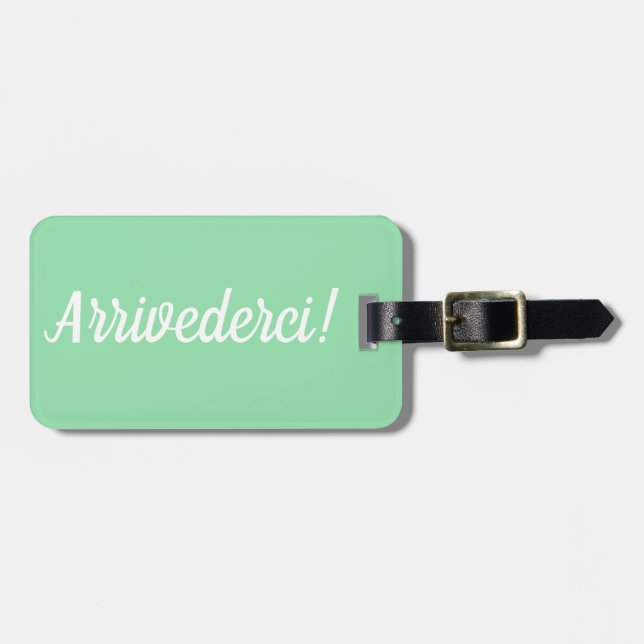 Arrivederci Luggage Tag Bagagebricka (Horisontell Framsida)