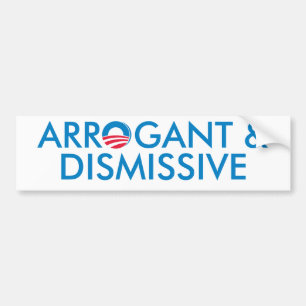 Arrogant & avfärda bildekal