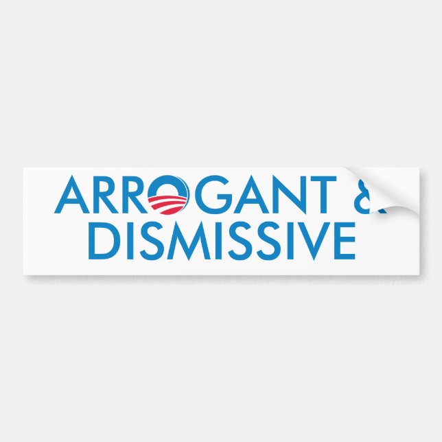 Arrogant & avfärda bildekal (Framsidan)