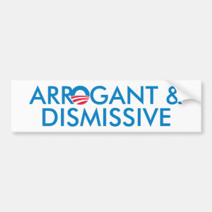 Arrogant & avfärda bildekal