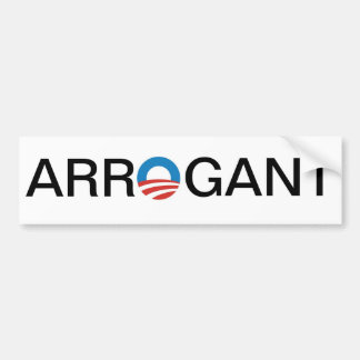 Arrogant Obama Bildekal