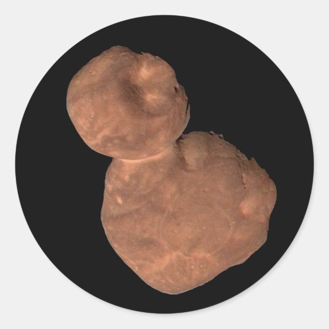 Arrokoth Kuiper Bälte Object Runt Klistermärke (Framsida)