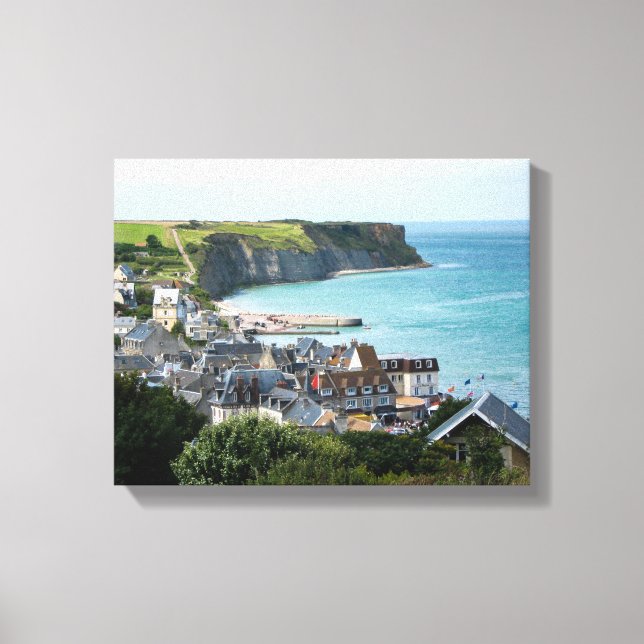Arromanches, Normandie, Frankrike Canvastryck (Framsida)