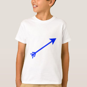 Arrow Blue 35deg MUSEUM Zazzle-gåvor Tee Shirt