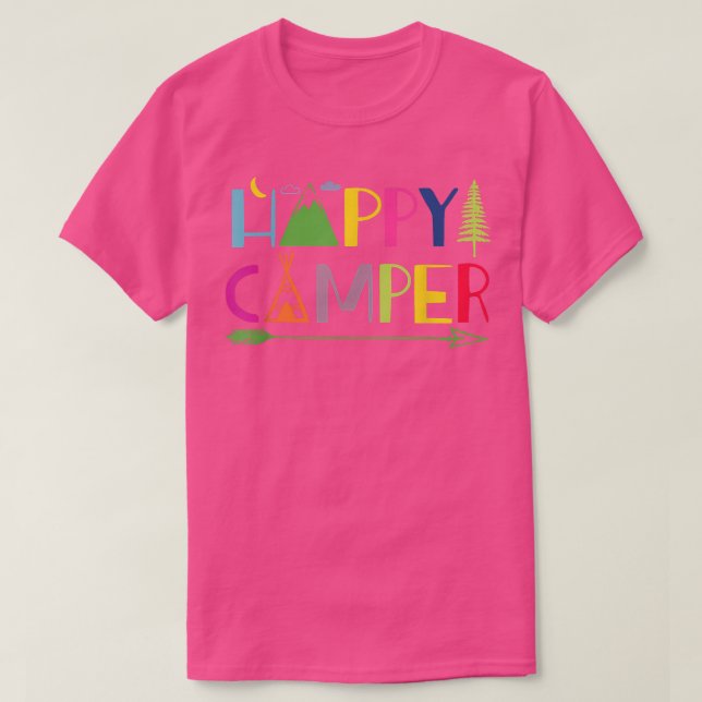 Arrow Camper Lycklig, sommarlägercamping Gift Mana T Shirt (Design framsida)
