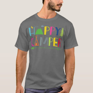 Arrow Camper Lycklig, sommarlägercamping Gift Mana T Shirt