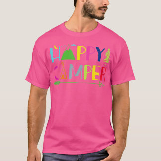 Arrow Camper Lycklig, sommarlägercamping Gift Mana T Shirt