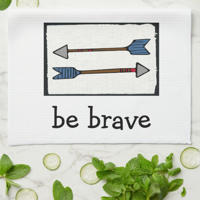 Arrow Dishtowel - Var modig Kökshandduk (Vikta)