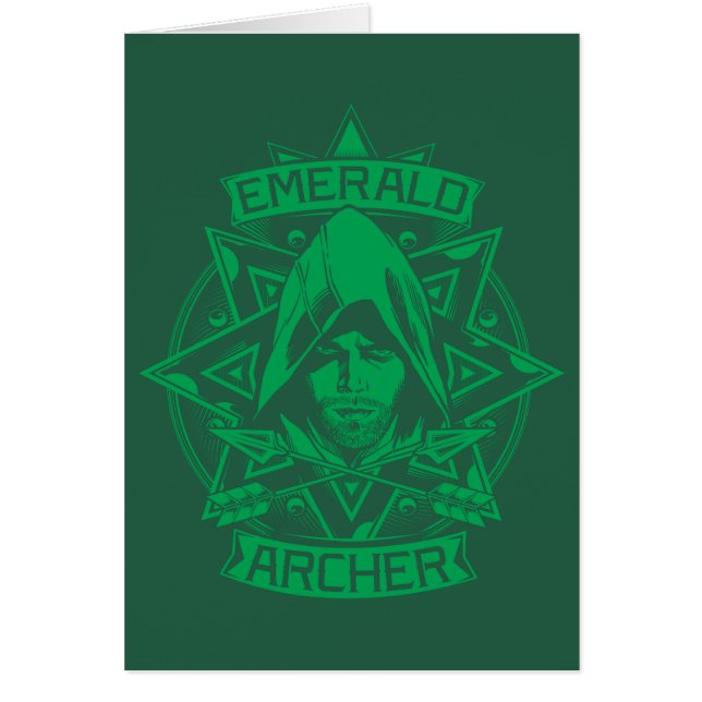 Arrow | Emerald Archer Graphic Hälsningskort (Framsidan)