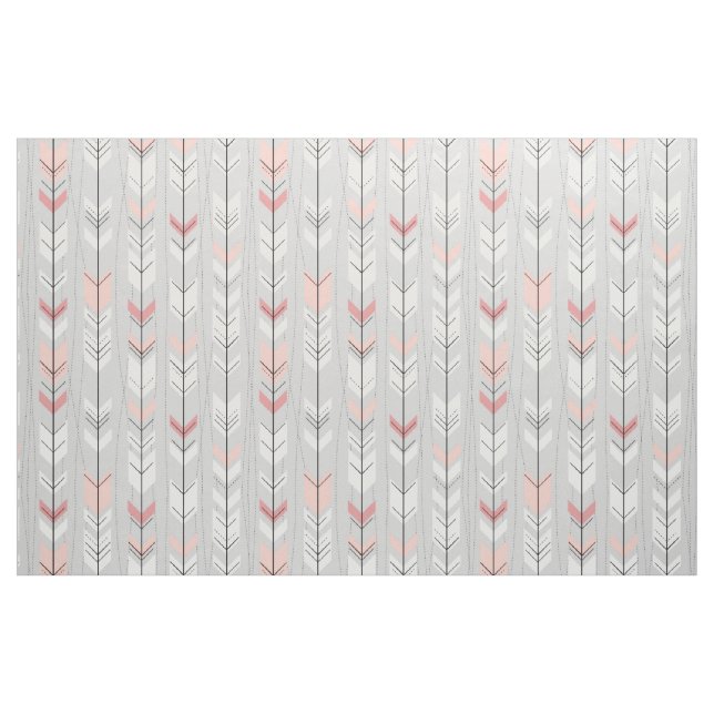 Arrow Feathers Lodrät Fabric Tyg (Yard)