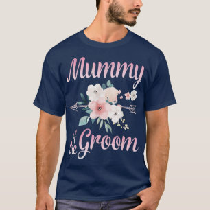 Arrow Flower Lycklig Mummy of the Groom Bride Husb T Shirt