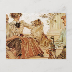 Arrow Kragg-reklam, 1910 av Leyendecker Vykort