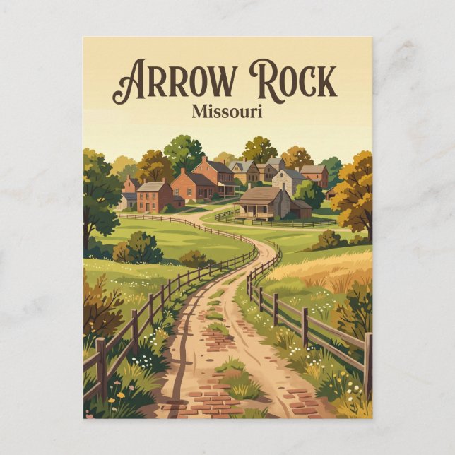Arrow Rock Missouri Vykort (Framsida)