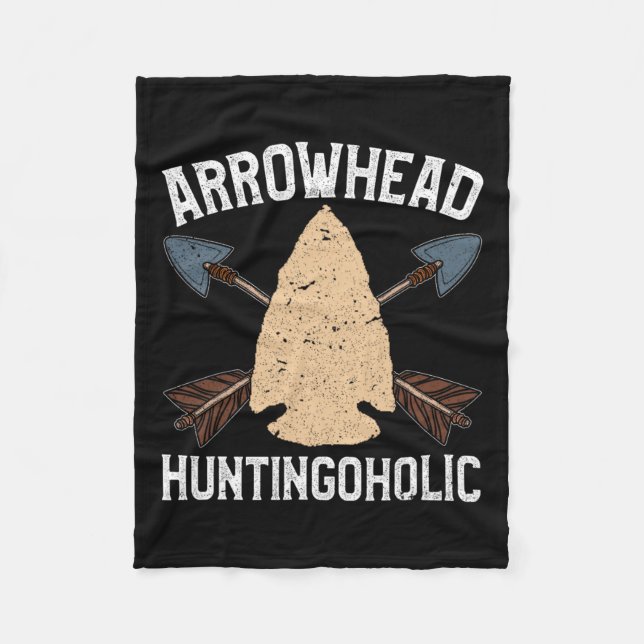 Arrowhad Hunter Shirt Funny Arrowhad Huntingohol Fleecefilt (Framsidan)