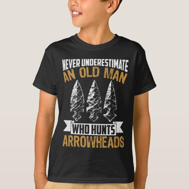 Arrowhad Hunter Shirt Old Man Grandpa Arrowhad H T Shirt (Framsida)