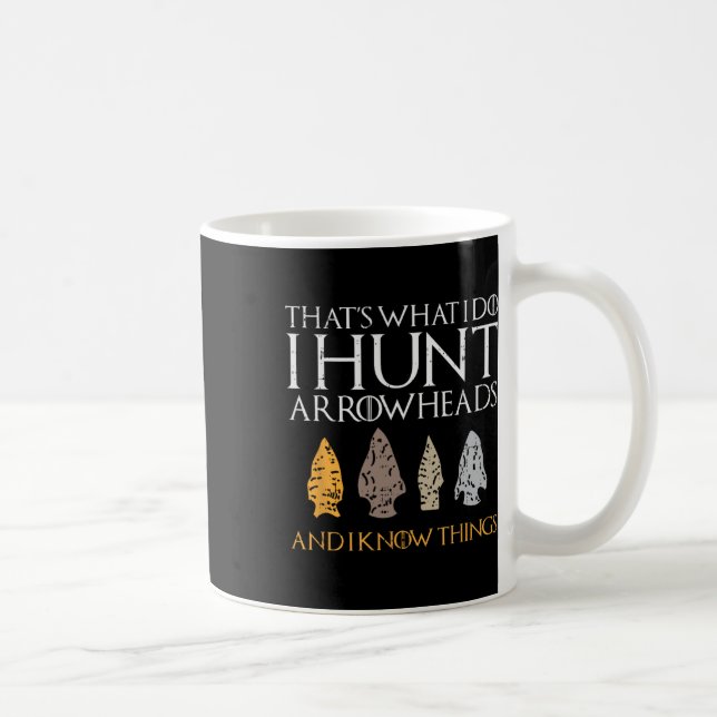 Arrowhad Hunting Älskare Gift Kaffemugg (Höger)