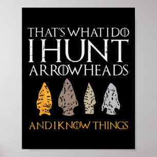 Arrowhad Hunting Älskare Gift Poster