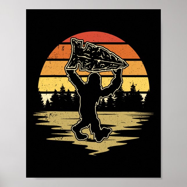 Arrowhad Hunting Bigfoot Arrowhad Hunter Poster (Framsidan)
