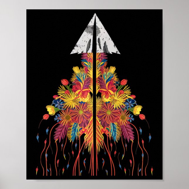 Arrowhad Hunting Flowers Flint Samlar kvinnor Poster (Framsidan)