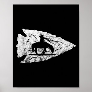 Arrowhad Hunting Native American Relic Hunter Arr Poster