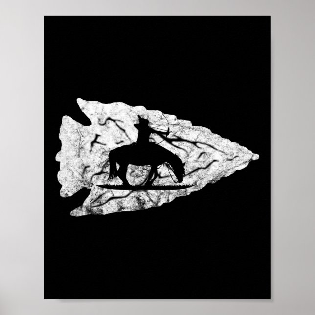 Arrowhad Hunting Native American Relic Hunter Arr Poster (Framsidan)