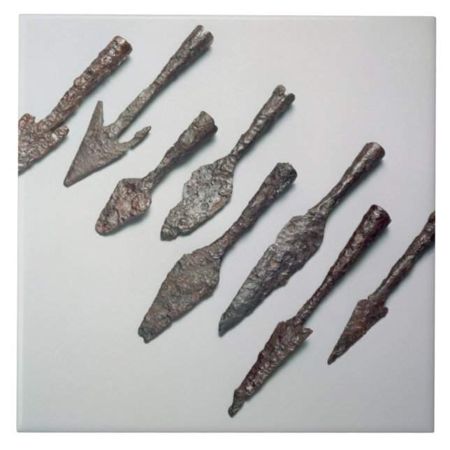 Arrowheads järnålder (järn) kakelplatta (Framsidan)